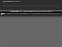 Tablet Screenshot of gastroresource.com